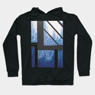 Blue Cityscape Hoodie